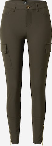 Skinny Pantalon cargo River Island en gris : devant