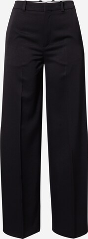 Wide Leg Pantalon 'Desk' DRYKORN en noir : devant