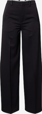 DRYKORN Wide leg Pantalon 'Desk' in Zwart: voorkant