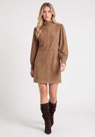 DreiMaster PREMIUM Kleid in Beige