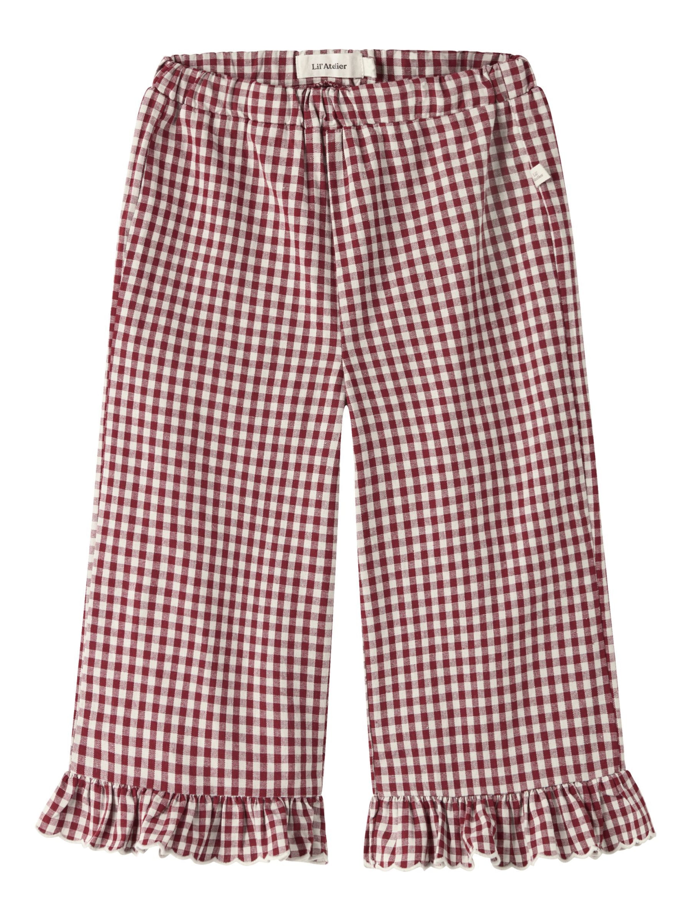 Lil'Atelier - Loosefit Pantalón en beige: frente