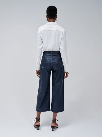 Salsa Jeans Wide leg Broek 'True' in Blauw