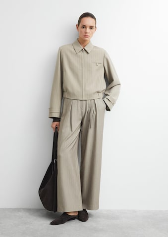 Wide Leg Pantalon à pince COMMA en beige