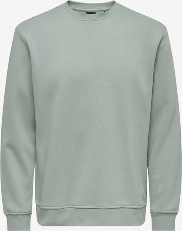 Sweat-shirt 'ONSConnor' Only & Sons en vert : devant