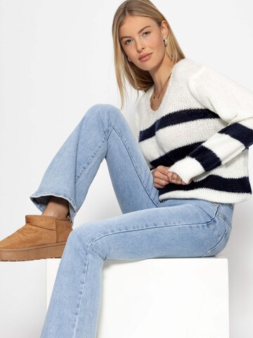 SASSYCLASSY Oversizepullover in Weiß