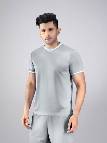 PANTONECLO - Camiseta funcional 'Pantoneclo Men's Gym Short Sleeve T-Shirt' en gris