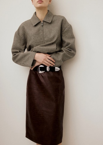 MANGO Skirt in Brown