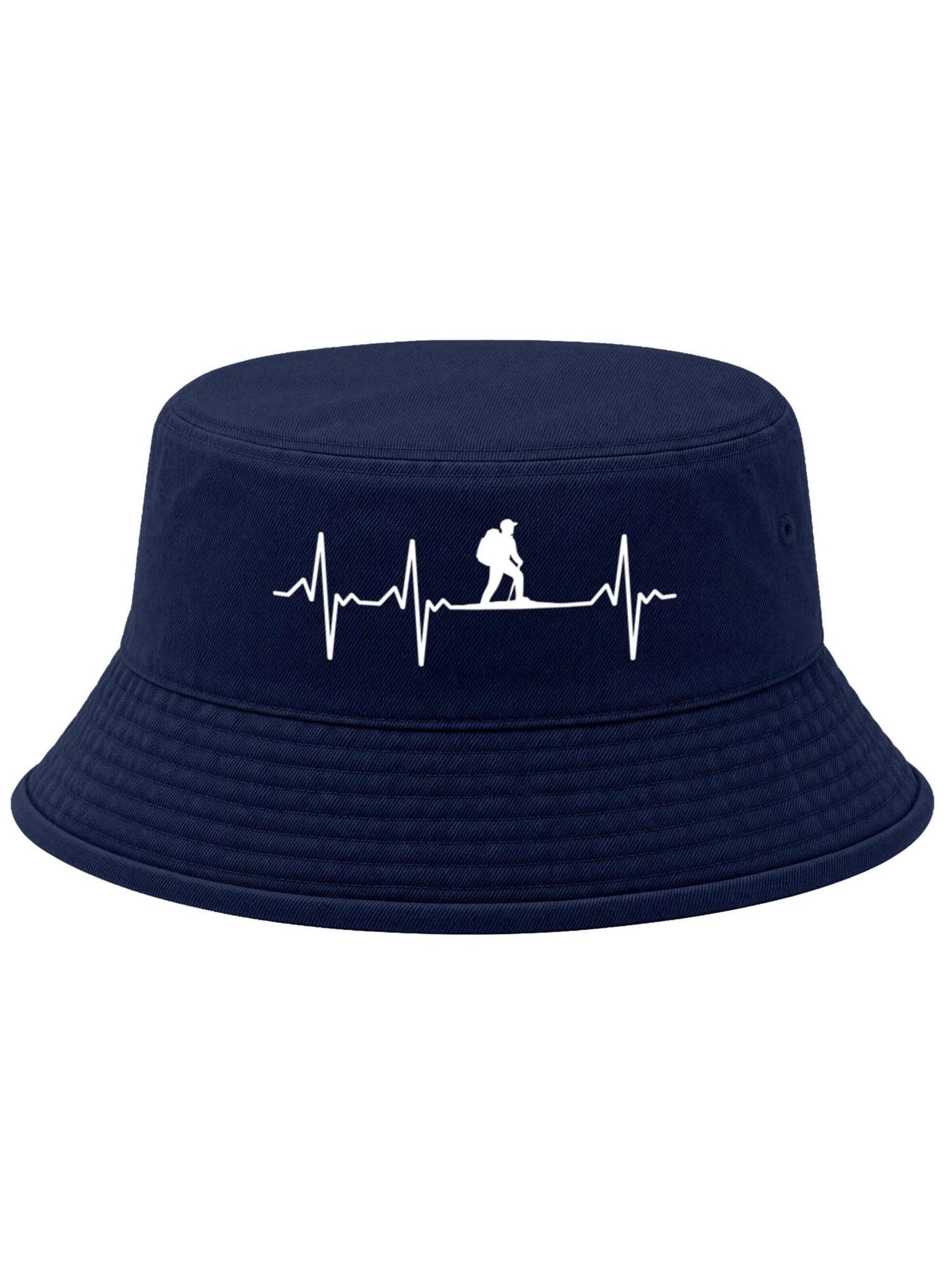 Neverless Hat 'Wanderliebe' in Blue: front