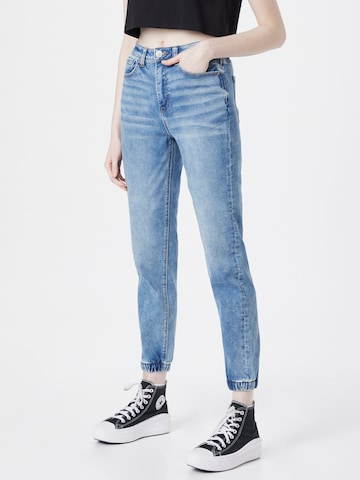 Tapered Jeans de la American Eagle pe albastru: față