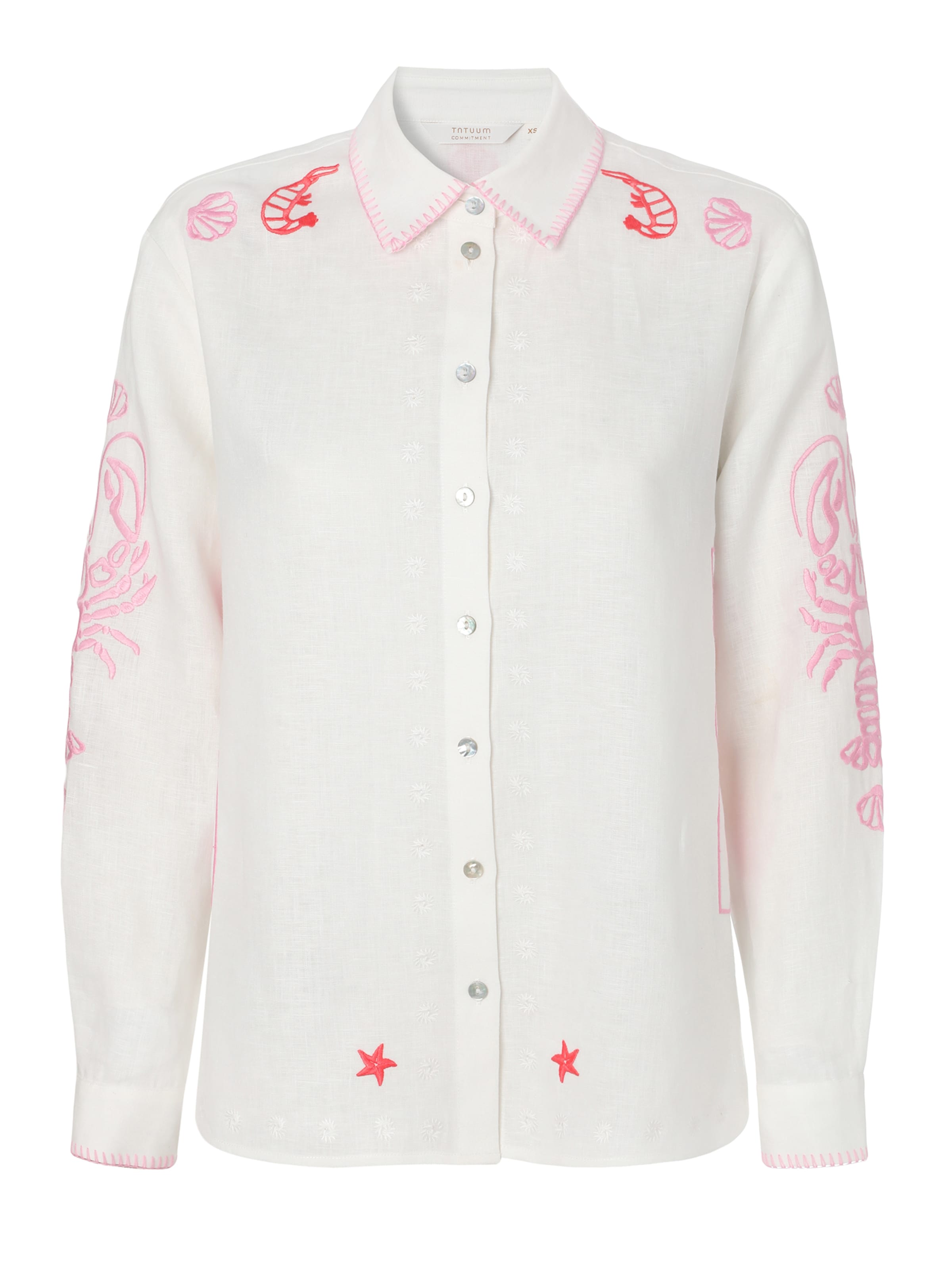 TATUUM - Blusa 'Salou 1' em branco: frente