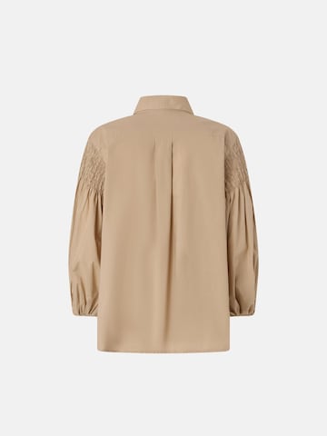 PINKO Bluzka 'PINKO BOUQUET BLUSA LIGHT COTTON BLUSA' w kolorze beżowy