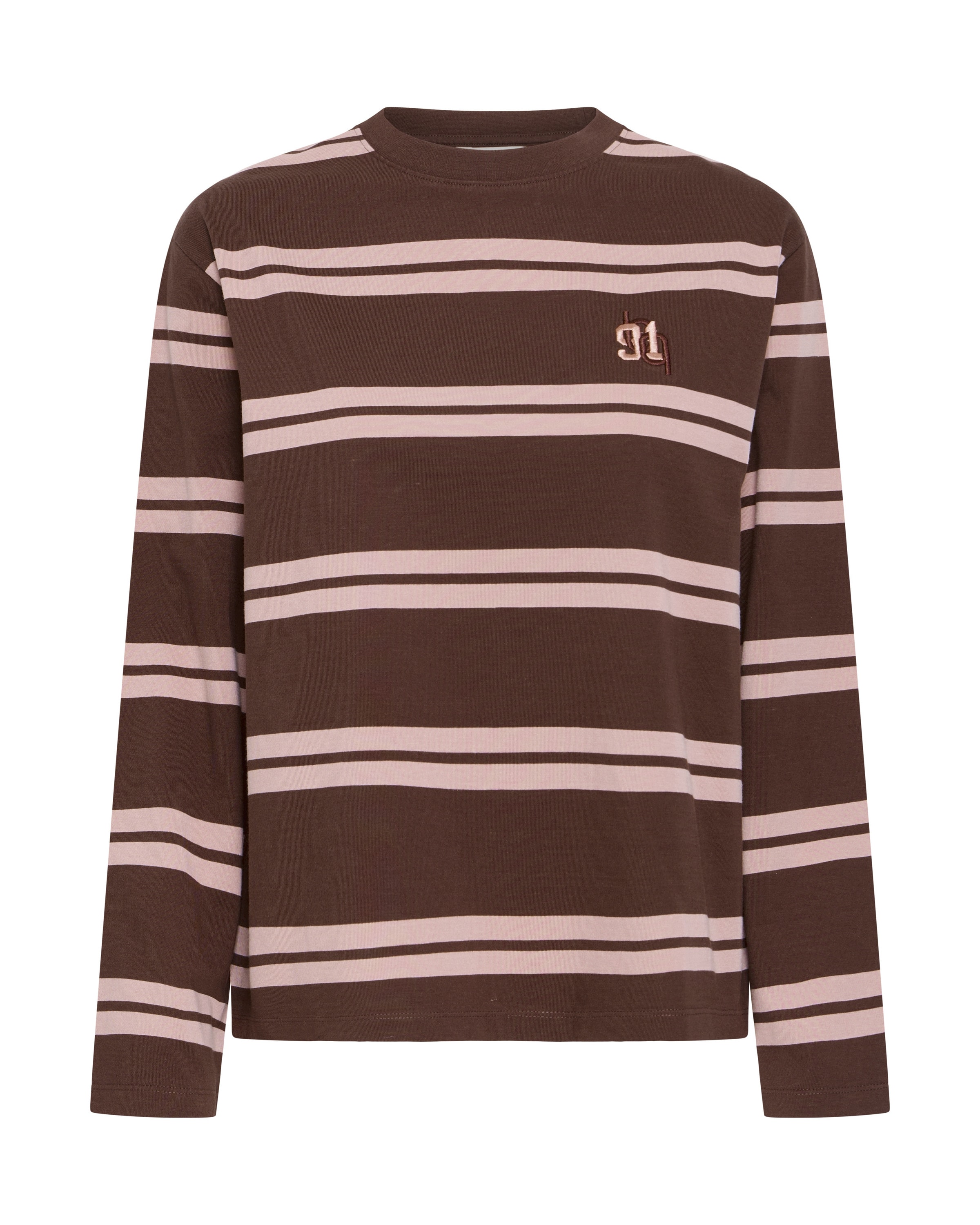 b.young Camisa 'RAJA' em L em mocha / rosa claro, Vista do artigo