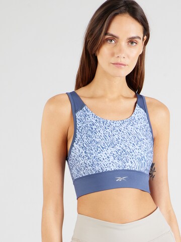 Reebok Bustier Urheilurintaliivit värissä sininen: edessä