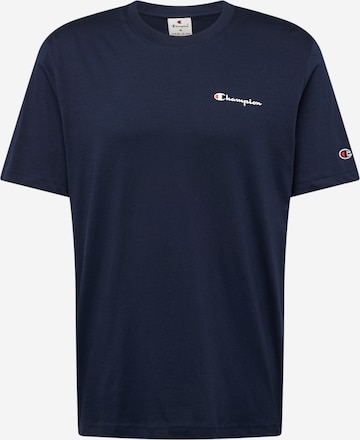 Champion Authentic Athletic Apparel T-Shirt in Blau: Vorderseite