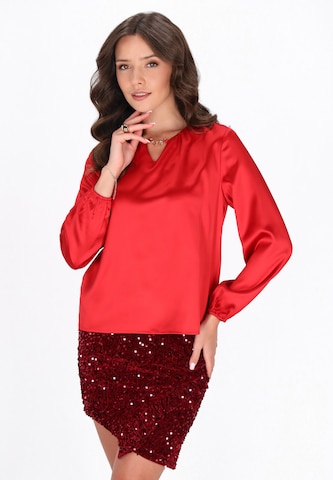 faina Blouse in Red: front