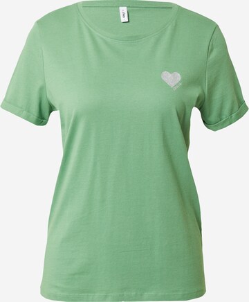 ONLY - Camiseta 'KITA' en verde: frente