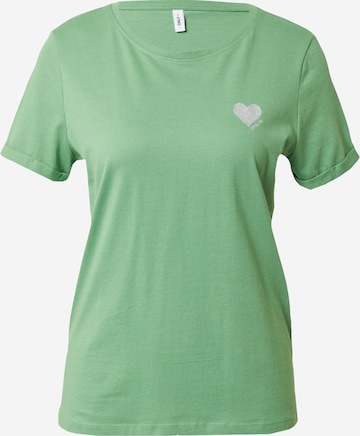 T-shirt 'KITA' ONLY en vert : devant