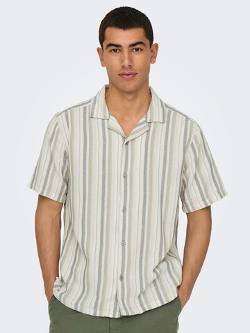 Only & Sons Regular Fit Hemd 'ONSTrev' in Grün