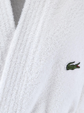 LACOSTE Bademantel lang 'LLECROCO'‌‌‌‌ in Weiß
