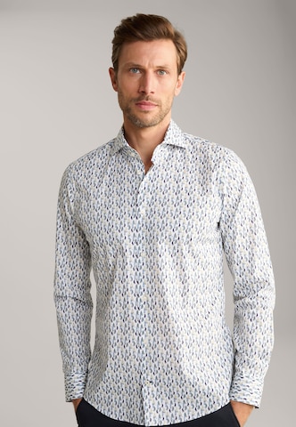 JOOP! Slim fit Button Up Shirt in White: front