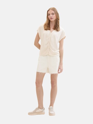 TOM TAILOR DENIM Blouse in Beige