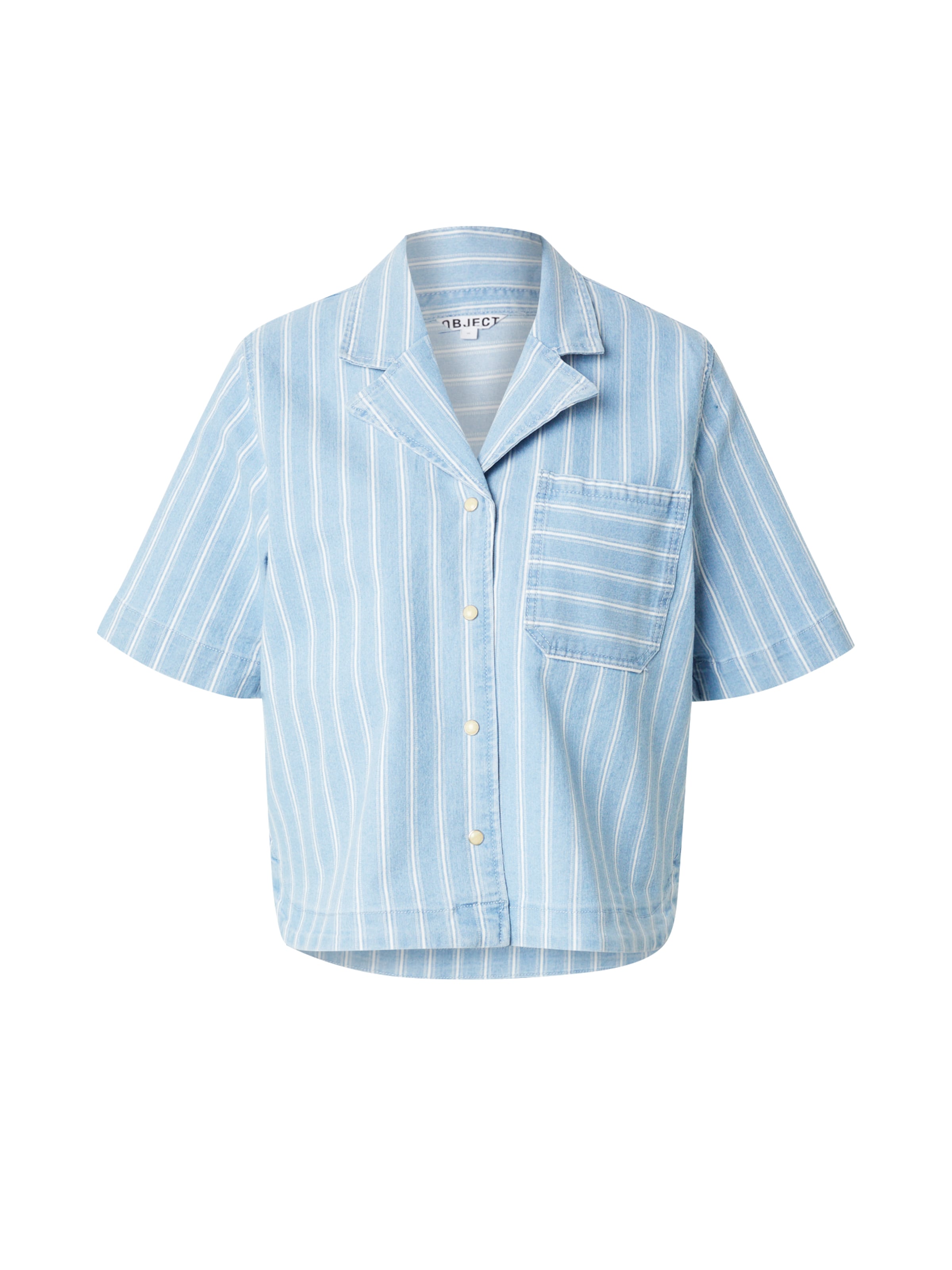 Camicia da donna 'OBJELSIE' di OBJECT in blu: frontale