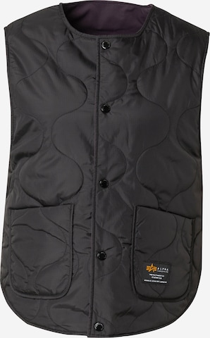 juoda ALPHA INDUSTRIES Liemenė: priekis