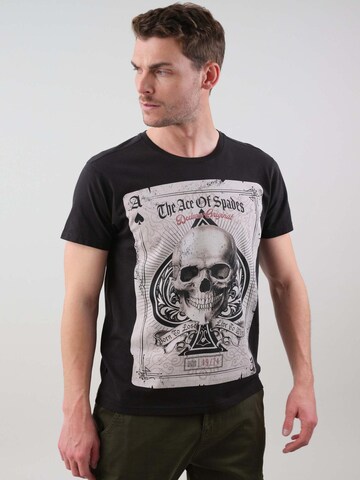 T-Shirt 'Ace' Deeluxe en gris : devant