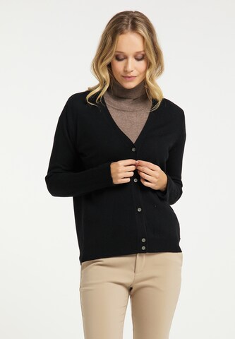 DreiMaster Klassik Knit Cardigan in Black: front