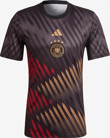 Tricou funcțional 'Germany Pre-Match' de la ADIDAS PERFORMANCE pe negru: față