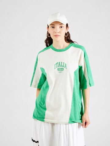 T-shirt TOPSHOP en vert : devant