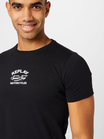 REPLAY T-Shirt in Schwarz