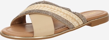 Saboți 'Natalia' de la ABOUT YOU pe bej: față