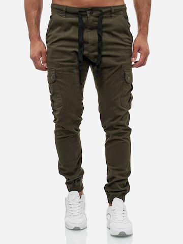 Tazzio Regular Cargohose '18525' in Grün: Vorderseite