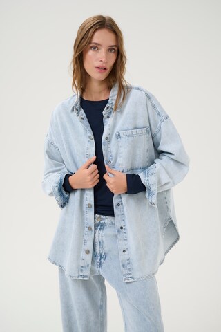 My Essential Wardrobe Bluse 'MaloMW' in Blau: Vorderseite