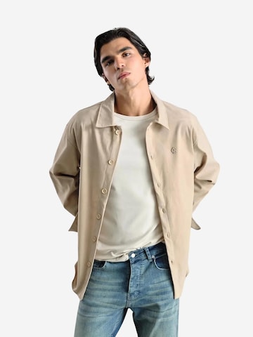 Comfort fit Camicia di Giesto in beige: frontale