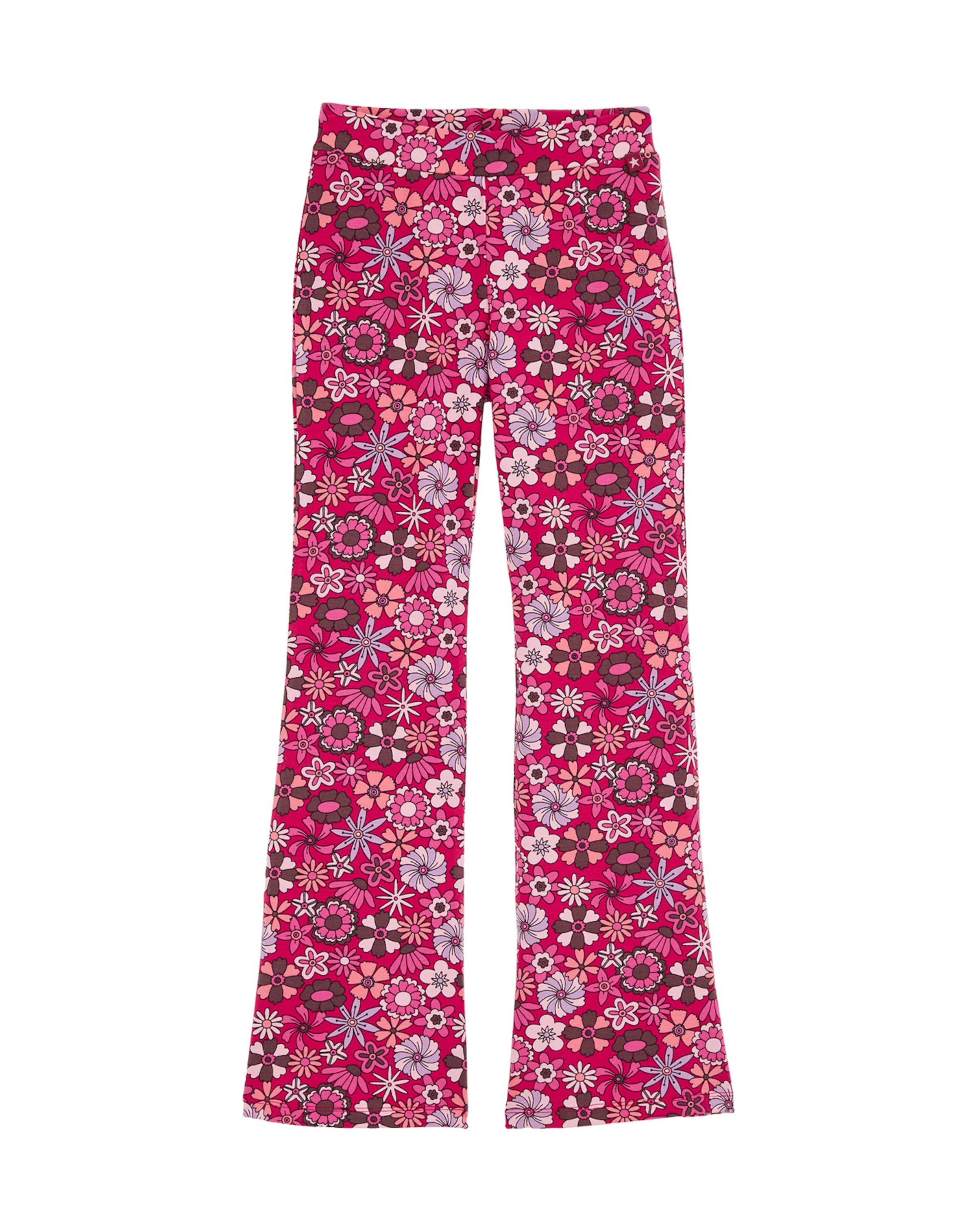 WE Fashion Rozkloszowany krój Legginsy w kolorze różowy