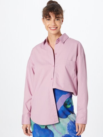 Camicia da donna di Abercrombie & Fitch in rosa: frontale