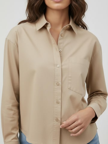 WEARABLE STORIES Blouse 'Luna' in Beige