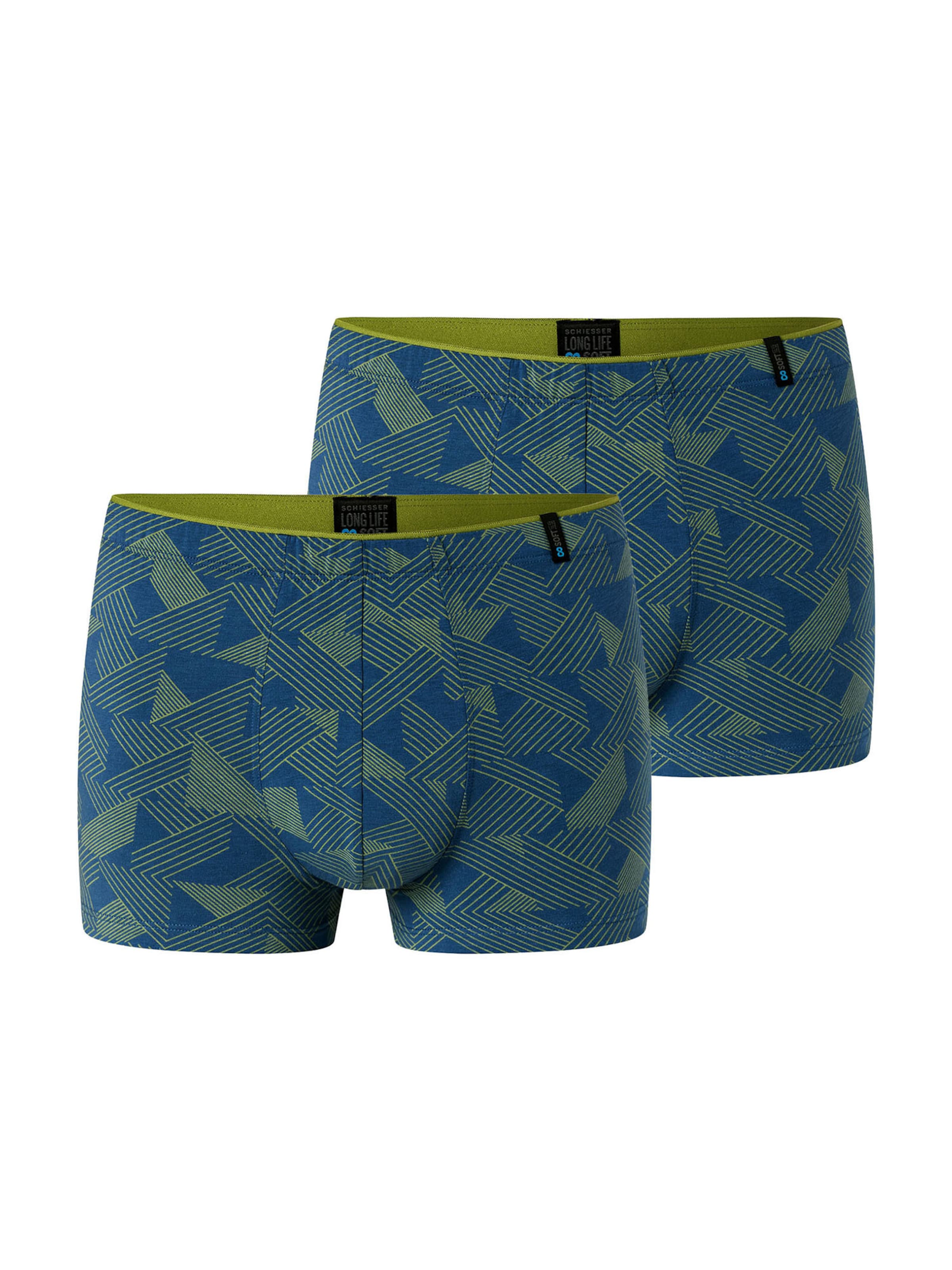 SCHIESSER Boxer shorts ' Long Life Soft ' in Blue: front