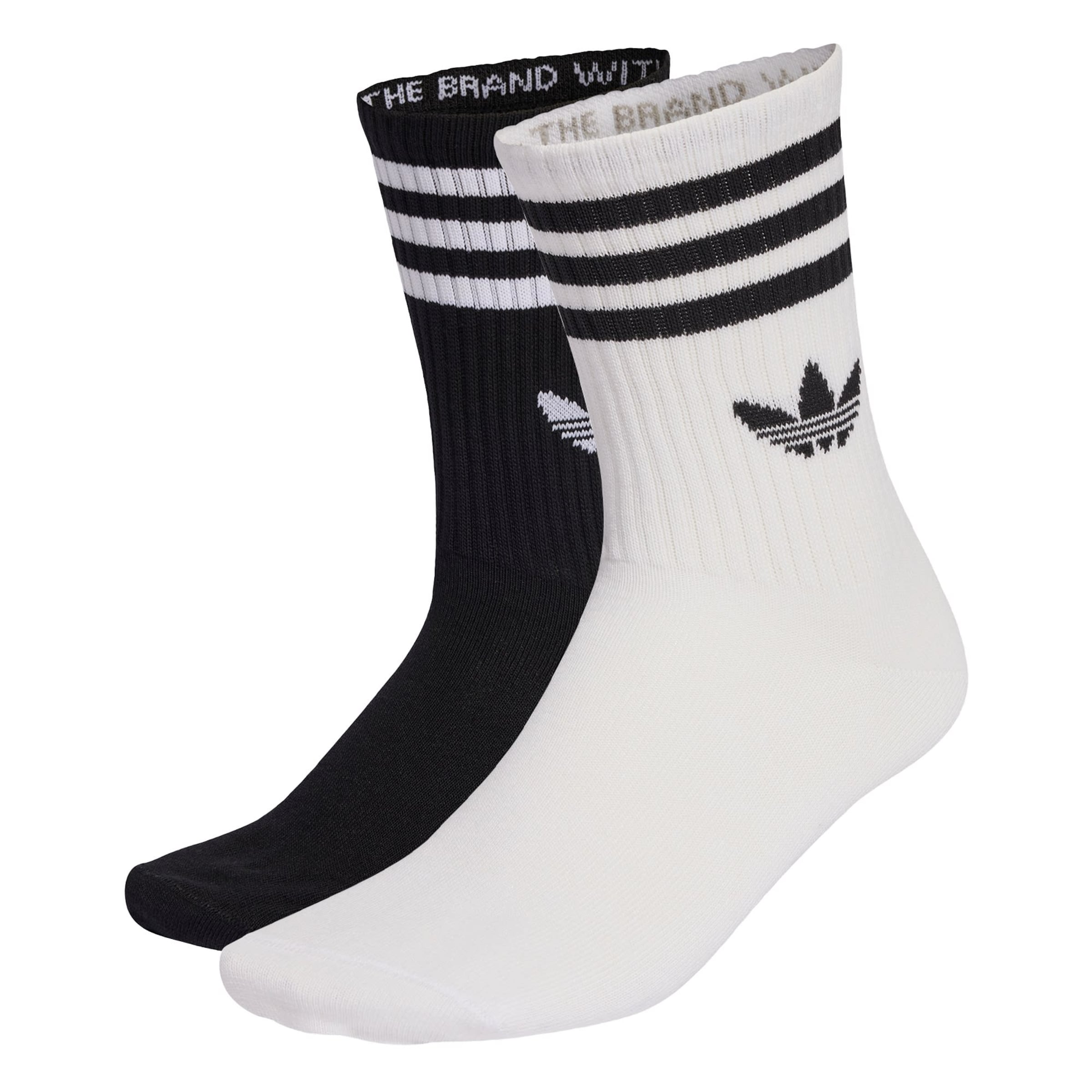 ADIDAS ORIGINALS - Calcetines '3-STRIPES CREW 10 PAIRS' en negro: frente