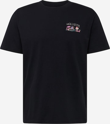 Tricou de la HOLLISTER pe negru: față