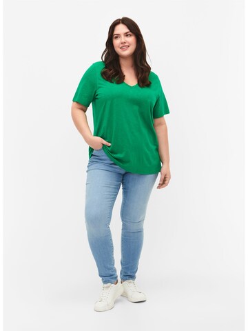 T-shirt 'Brea' Zizzi en vert