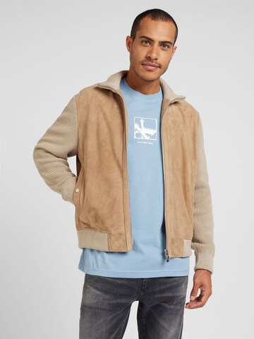 Veste mi-saison 'Mersey' BOSS en beige : devant