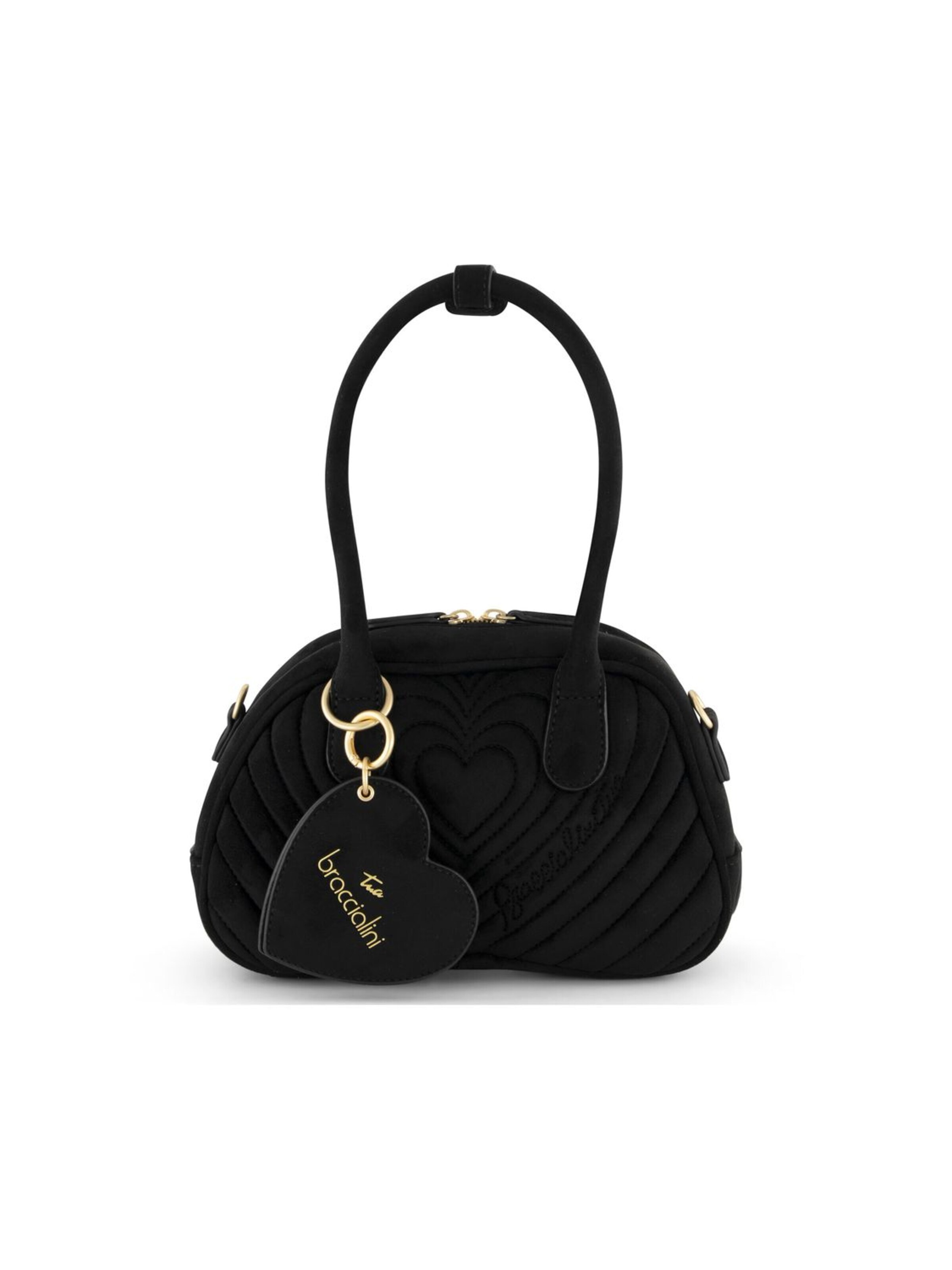Braccialini - Bolso de mano 'Beth Matelassé' en negro: frente