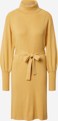 EDITED Knitted dress 'Malene' in Yellow: front