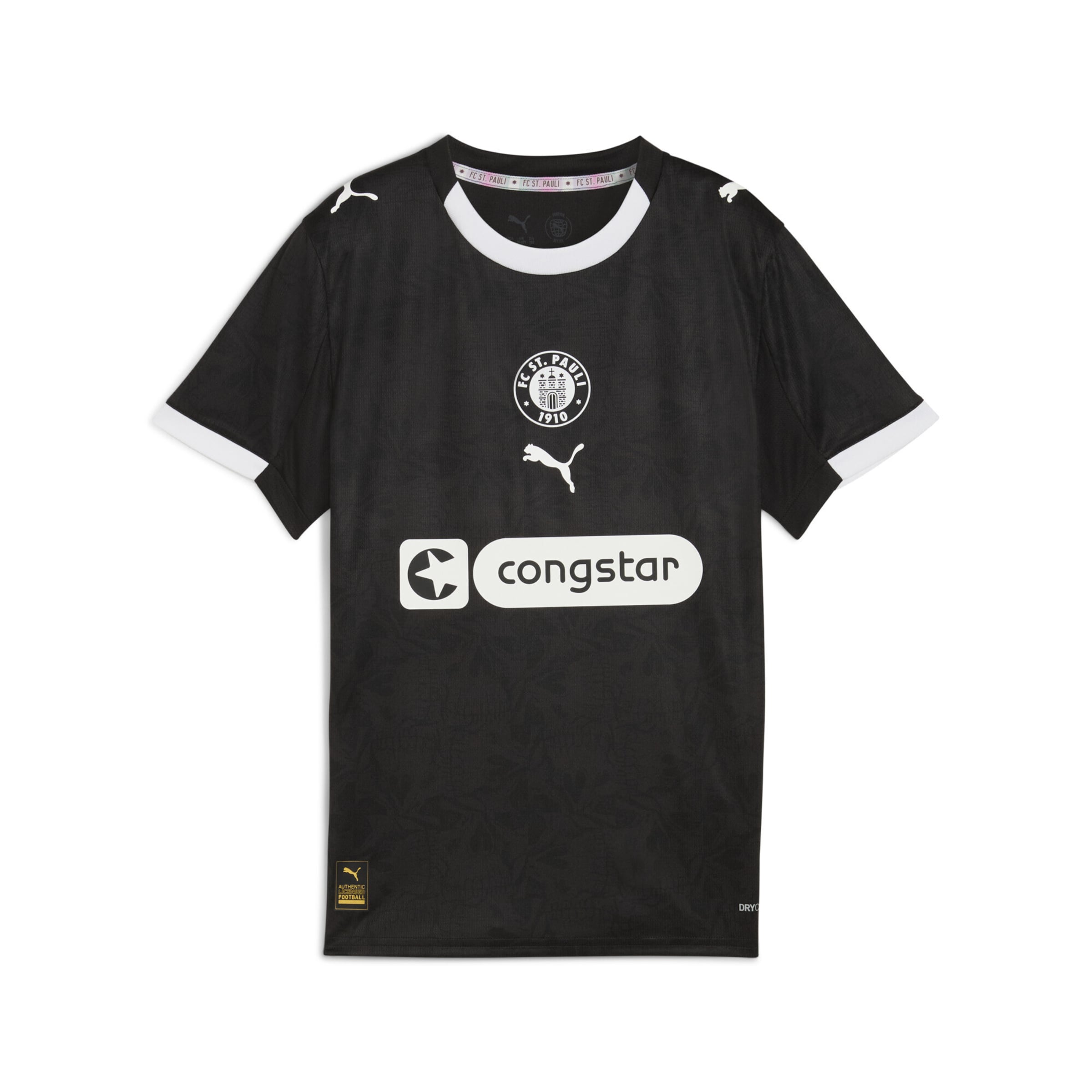 T-Shirt fonctionnel 'FC St. Pauli 25/26' PUMA en noir : devant