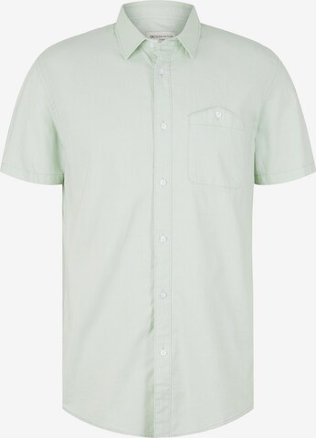 TOM TAILOR DENIM Klasický střih Košile – zelená: přední strana
