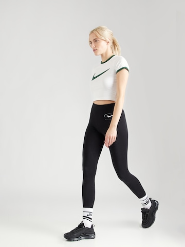 Nike Sportswear Skinny Legíny 'Swoosh' – černá