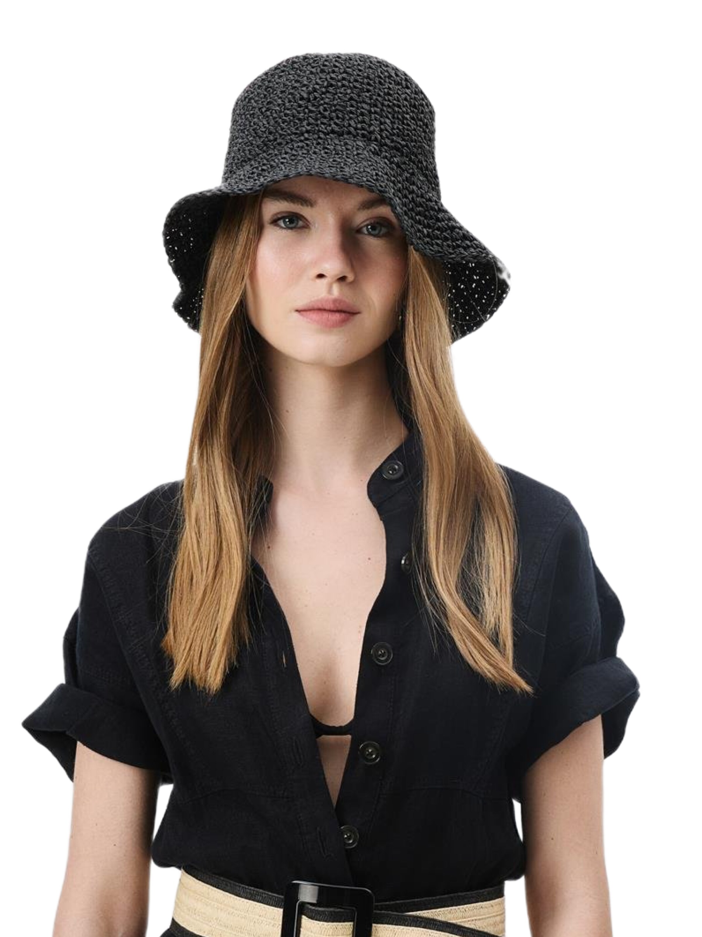 C&City Hut in Schwarz: Vorderseite